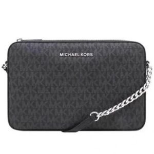 Michael Kors Black and Gray messenger bag. Net